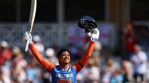 Mandhana's Century, Charani's Debut Stunner Power India to Crushing T20I Victory Over England