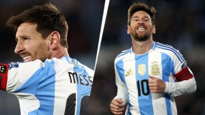 Messi scores twice in Argentina's 3-0 win over Venezuela in emotional home farewell
