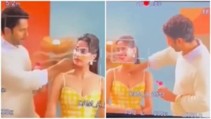 Varun Dhawan gives quick makeup touch-up to Janhvi Kapoor: Watch THIS unseen BTS video of 'Sunny Sanskari Ki Tulsi Kumari' promotions