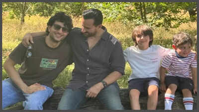 Saif Ali Khan enjoys park day with his sons