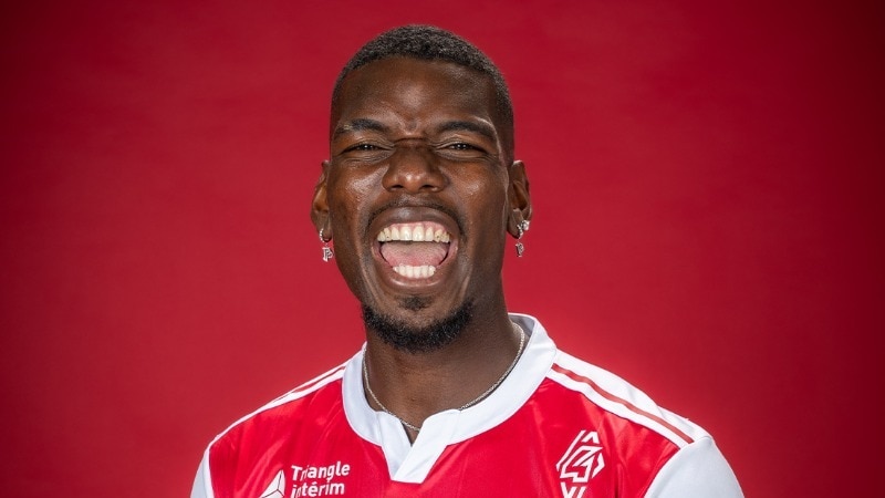 Paul Pogba in AS Monaco kit