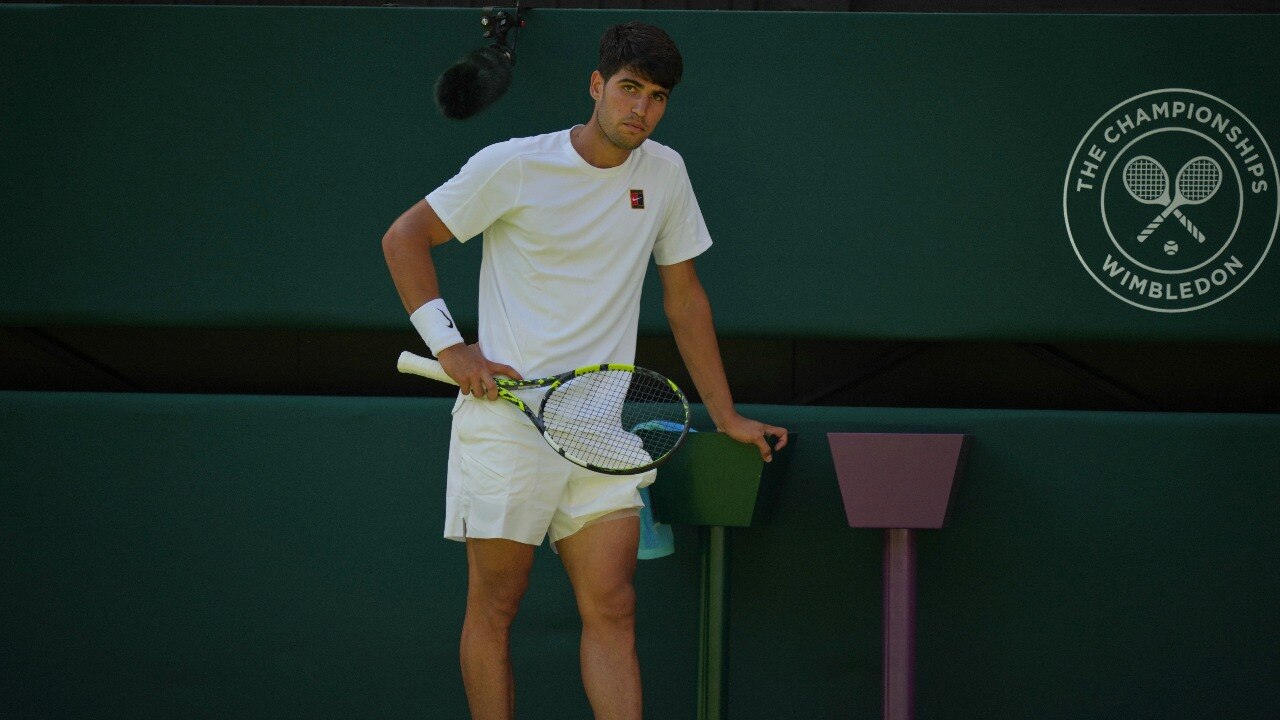 Carlos Alcaraz at Wimbledon 2025