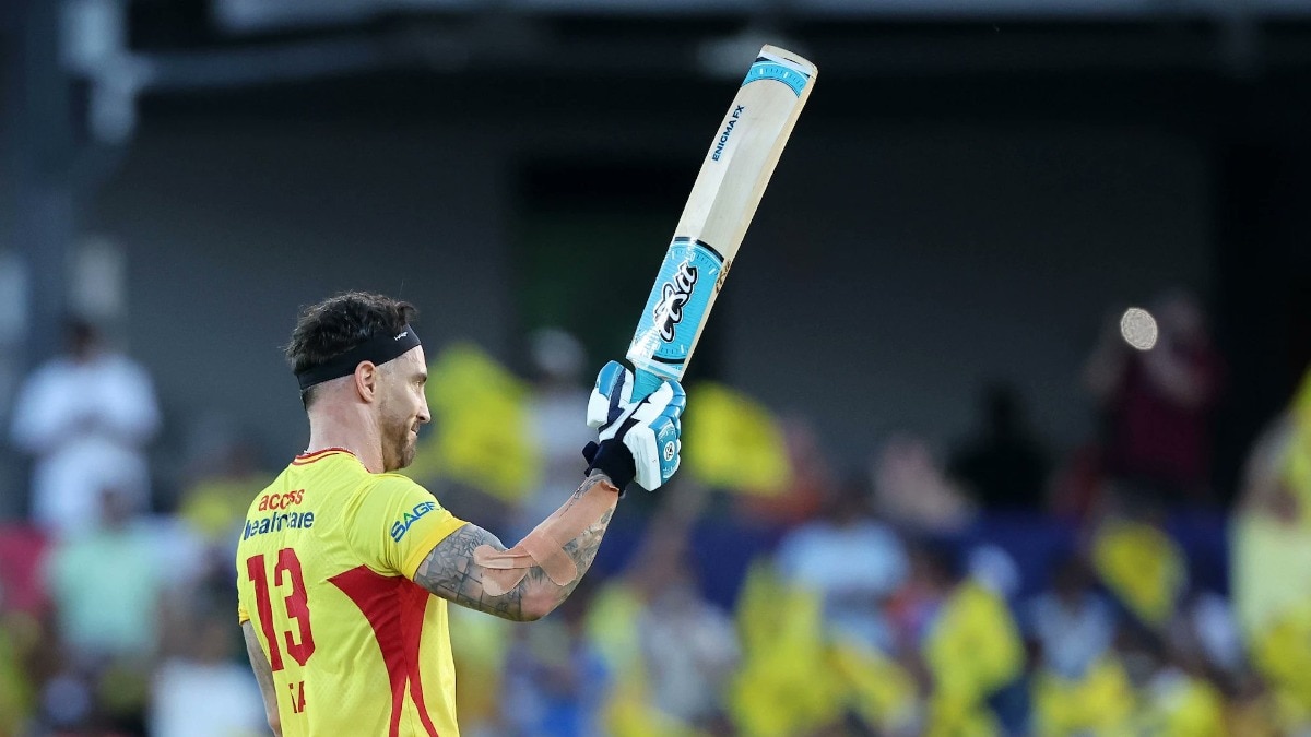 Faf du Plessis celebrating century in MLC